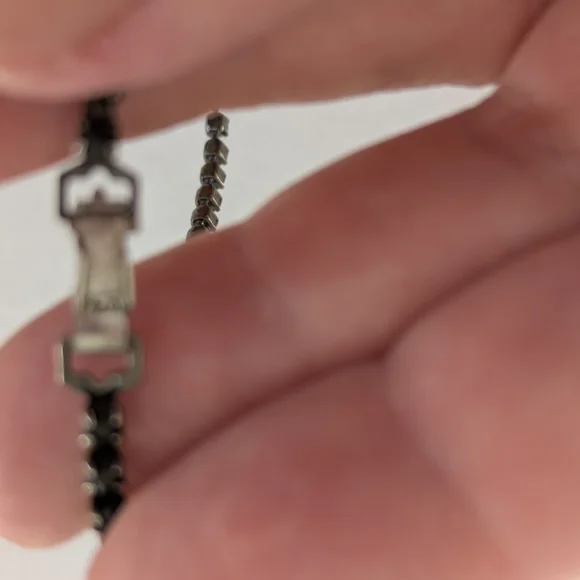 Black Rhinestone Bracelet - Picture 3 of 8